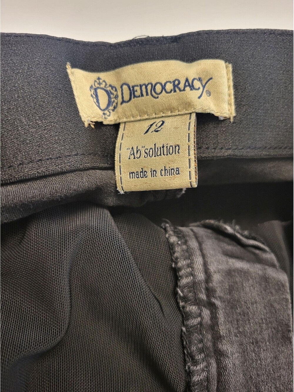 Democracy Ab'solution Women's Jeans Size 12 Black